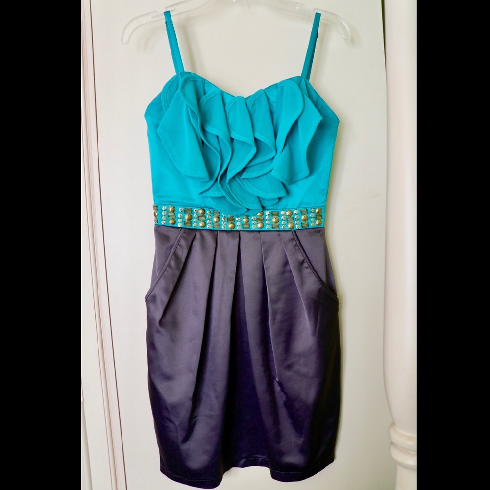 Lipsy London Strapless Sweetheart Dress Sz 0